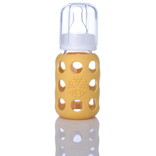 Biberon en verre Weego 120 ml - jaune